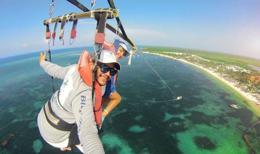 Parasailing Experience: Soar Above the Stunning Punta Cana Coastline in Punta Cana